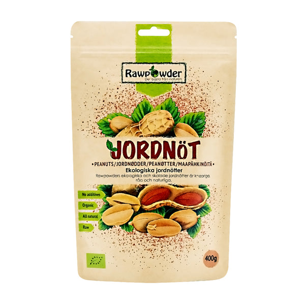 Rawpowder Jordnötter 400g RAW