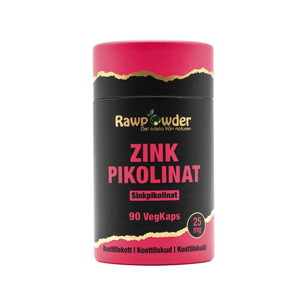 Rawpowder Zink Pikolinat 25mg 90 kapslar
