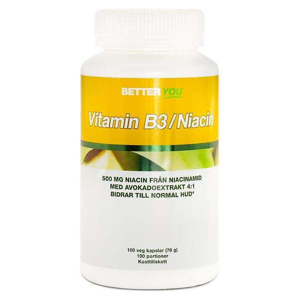 Better You Vitamin B3 Niacin 100 Kapslar