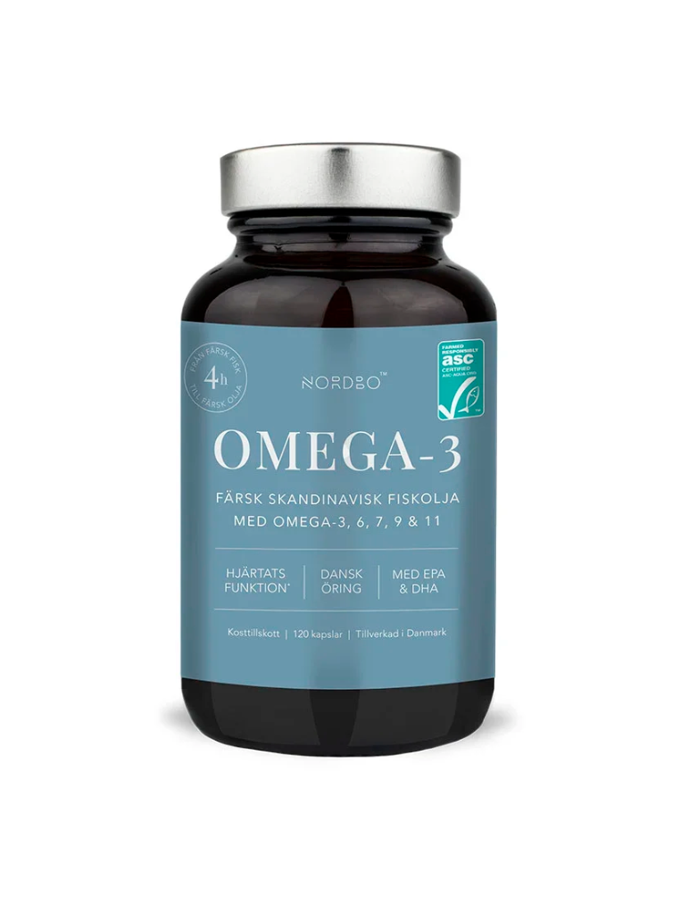 Nordbo Omega-3 120 kapslar