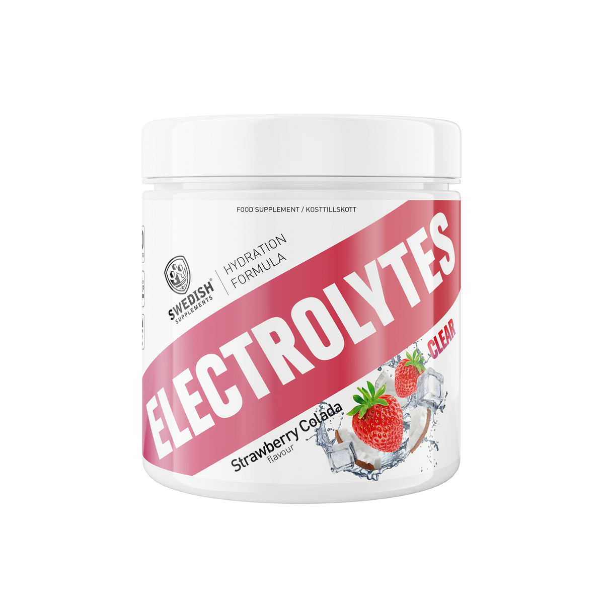 Swedish Supplements Clear Electrolytes 240 g Strawberry Colada