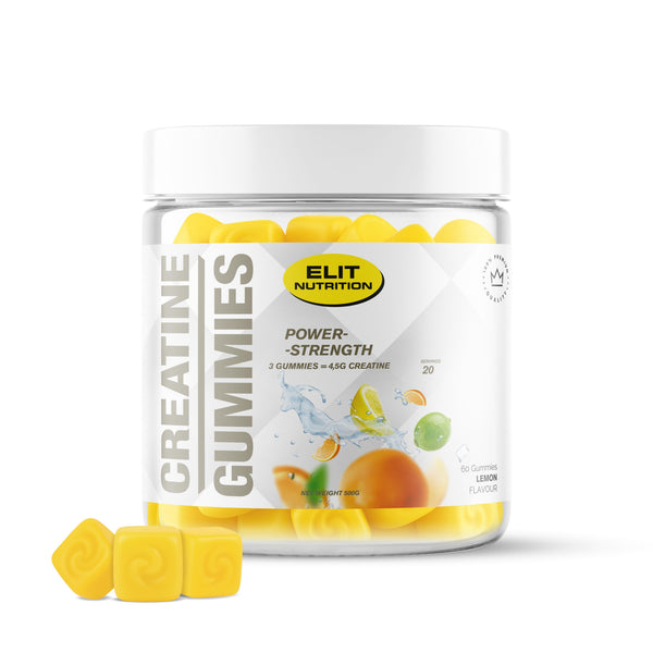Elit Nutrition Kreatin Gummies  Lemon, 60 Gummies