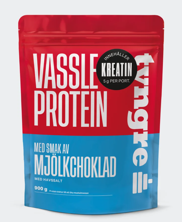 Tyngre Vassle & Kreatin Mjölkchoklad havssalt 900 g