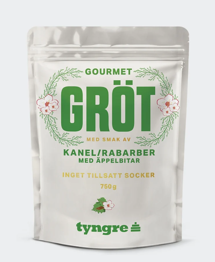 Tyngre Gourmetgröt Kanel/Rabarber Med Äppelbitar
