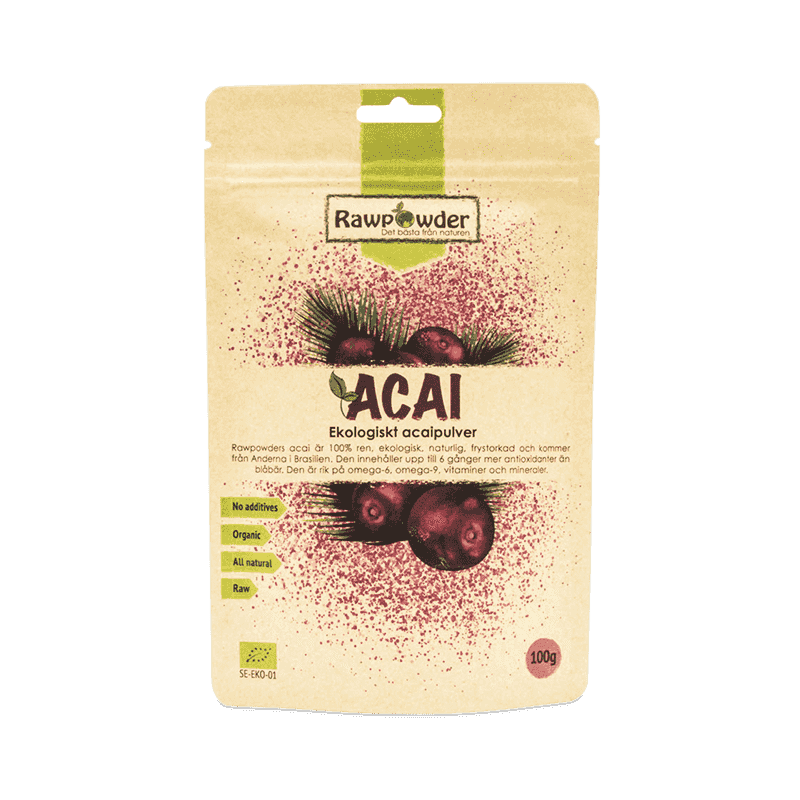 Rawpowder Acai bär pulver (frystorkad) 100g