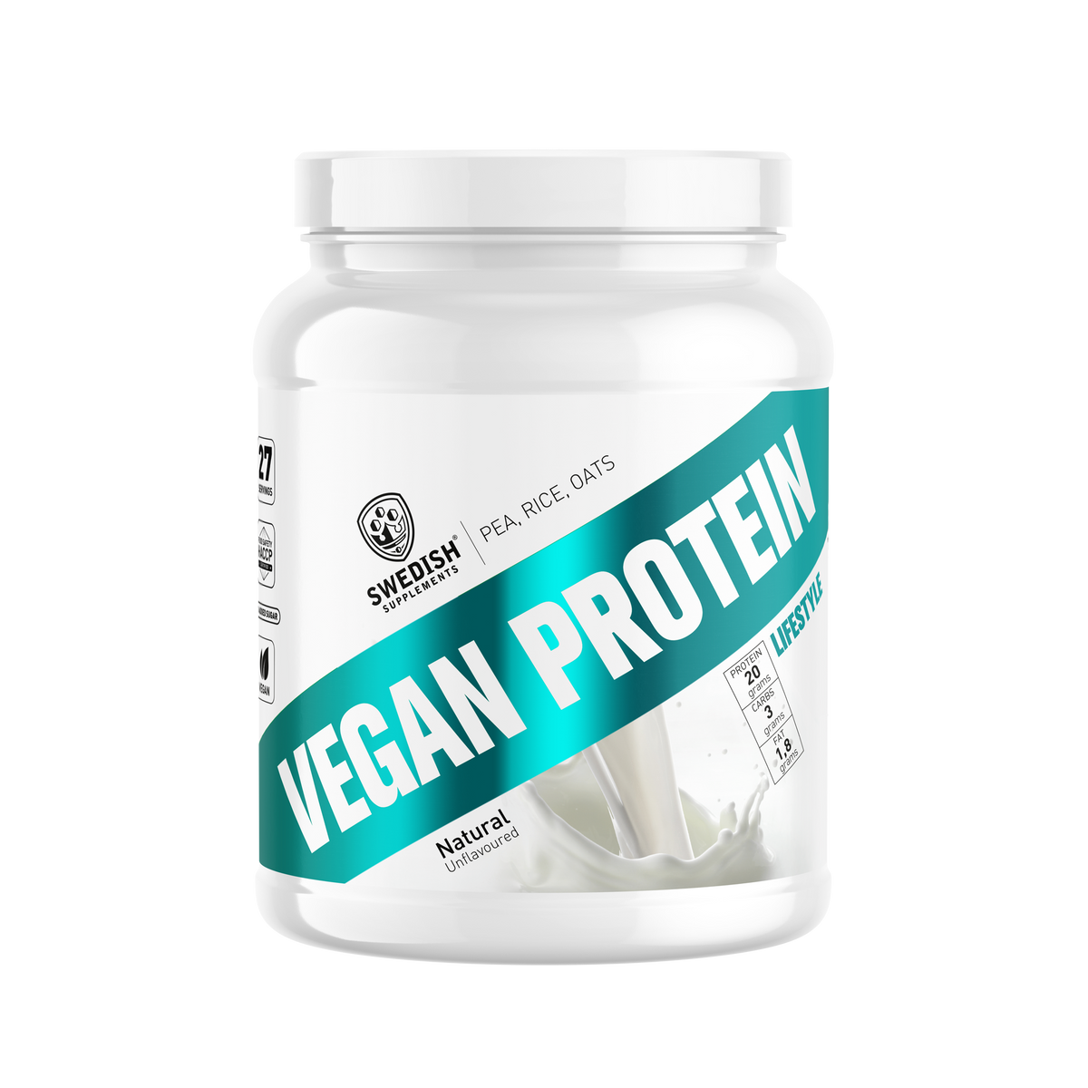 Swedish Supplements Vegan Protein Deluxe Natural 750 g