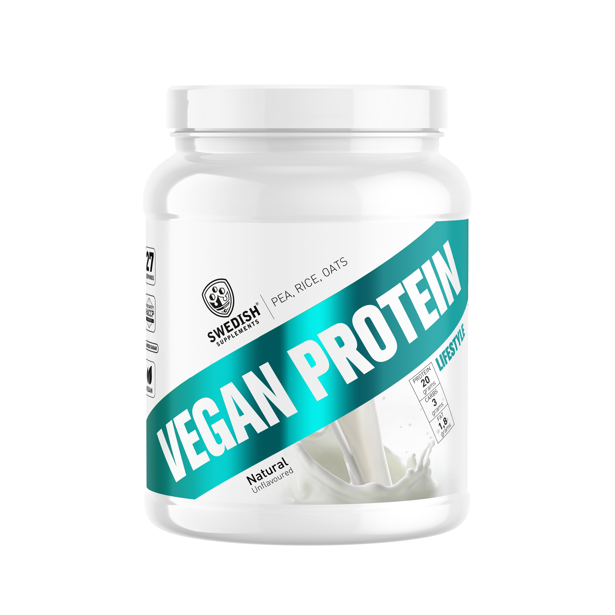 Swedish Supplements Vegan Protein Deluxe Natural 750 g