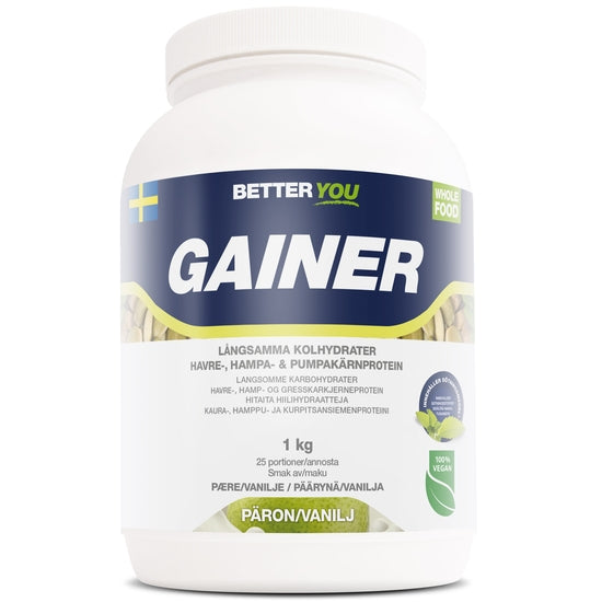 Better You Whole Food Gainer Päron/Vanilj 1kg