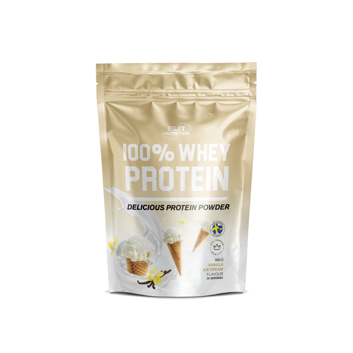 ELIT 100% Whey Protein 900 g Vanilla