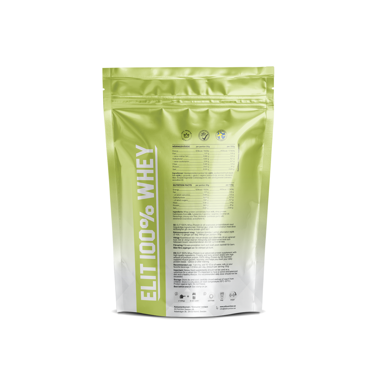 ELIT 100% Whey Protein 900 g Vanilla Pear