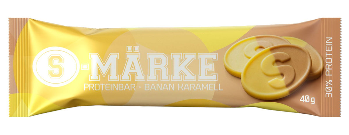 S-märke Bars banan karamell 20 st x 35 g