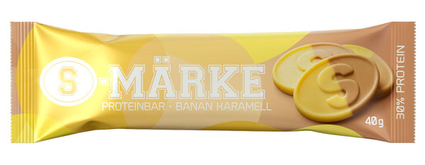 S-märke Bars banan karamell 35 g