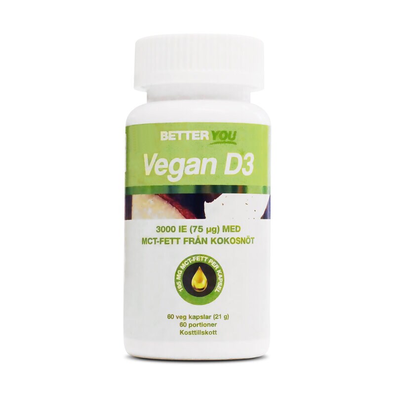 Vegansk Vitamin D3, 60 kapslar från Better You