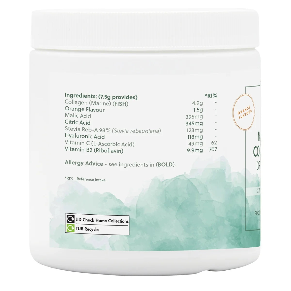 G&G Marine Collagen Drink Mix - Orange Flavour 225g