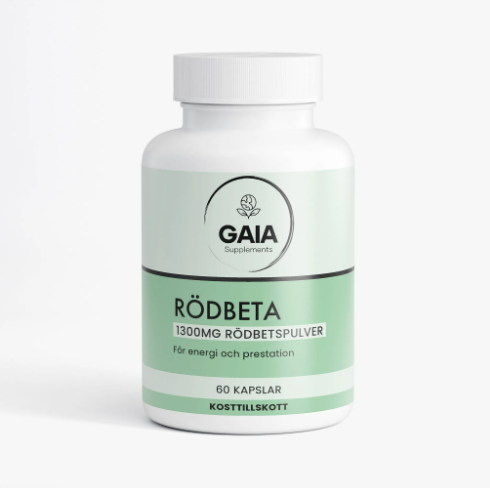 Gaia Supplements Rödbeta 60 Kapslar
