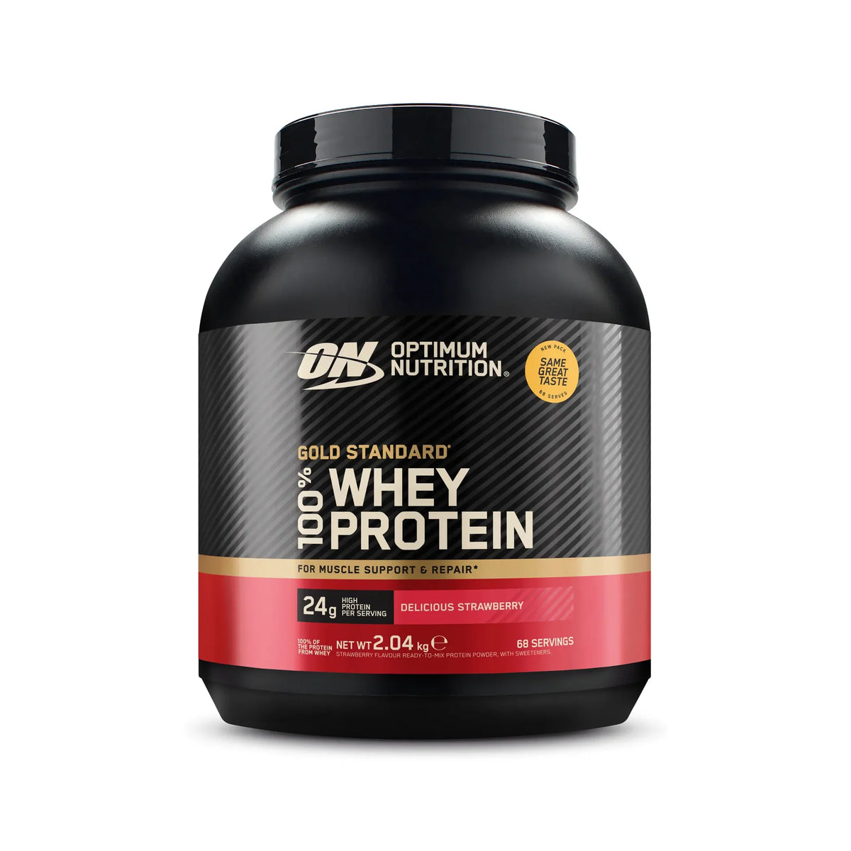 100% Whey Gold Standard Vassleprotein 2 kg Delicious Strawberry