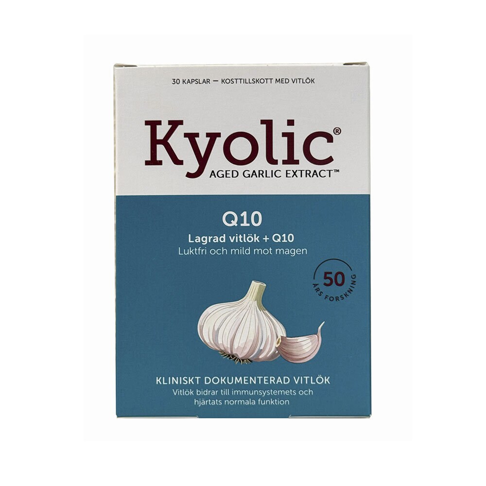 Kyolic Original 600mg med Q10 100mg, 30 kapslar
