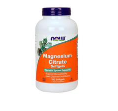 NOW FOODS Magnesium Citrate 134 mg 180 softgels