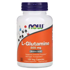 NOW FOODS L-Glutamin 500 mg 120 Vegkaps