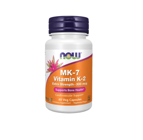 Now Foods MK-7 Vitamin K-2, Extra Strength 300 mcg 60 vegcaps