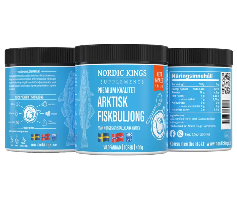 Nordic Kings Arktisk Fiskbuljong Premium MSC 400g