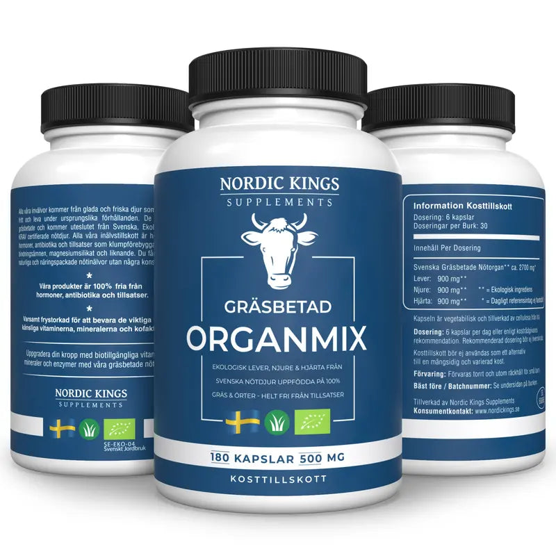 Gräsbetad Organmix EKO 180 kapslar