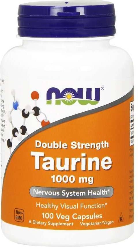 Now Foods Taurine 1000 mg 100 vegkapslar