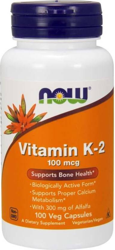 Now Foods NOW Vitamin K-2 100 mcg 100 vegkapslar