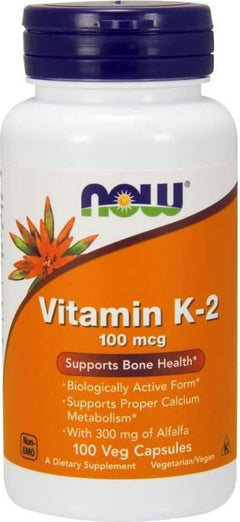Now Foods NOW Vitamin K-2 100 mcg 100 vegkapslar