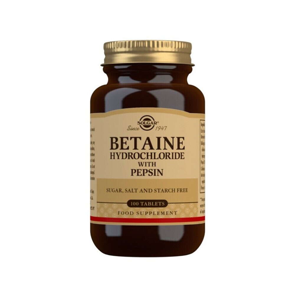 Solgar Betaine Hydrochloride 100 tabletter