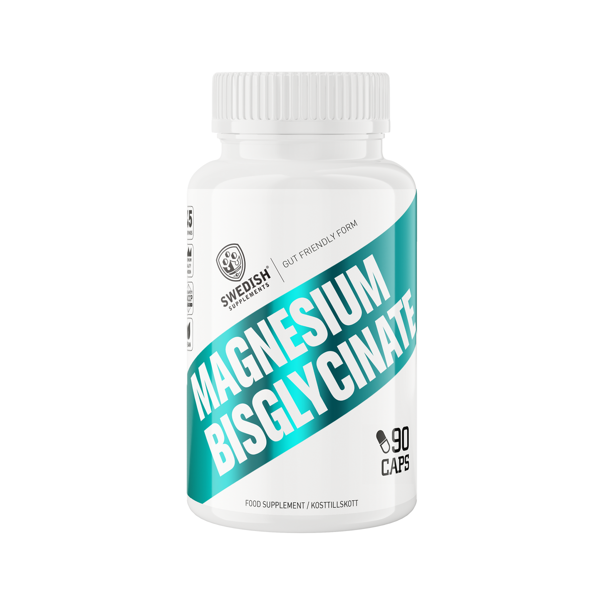 Swedish Supplements Magnesium bisglycinate, 90 caps