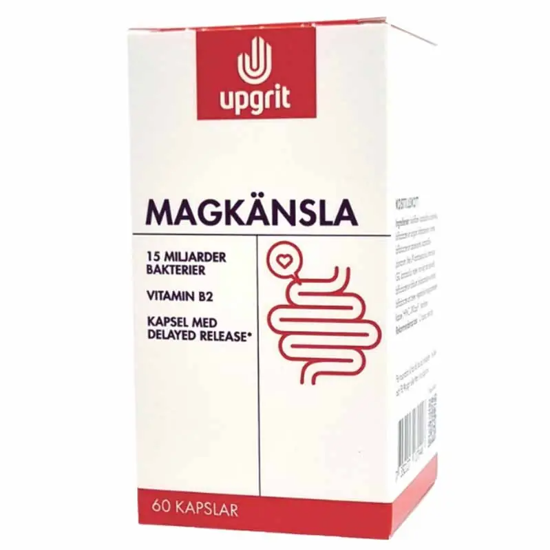Upgrit Magkänsla Mjölksyrabakterier, 60 kapslar