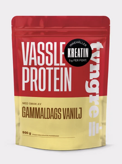 Tyngre Vassle & Kreatin Gammaldags Vanilj 900g