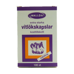 Wallda extra starka Vitlökskapslar 100 st. Luktfria