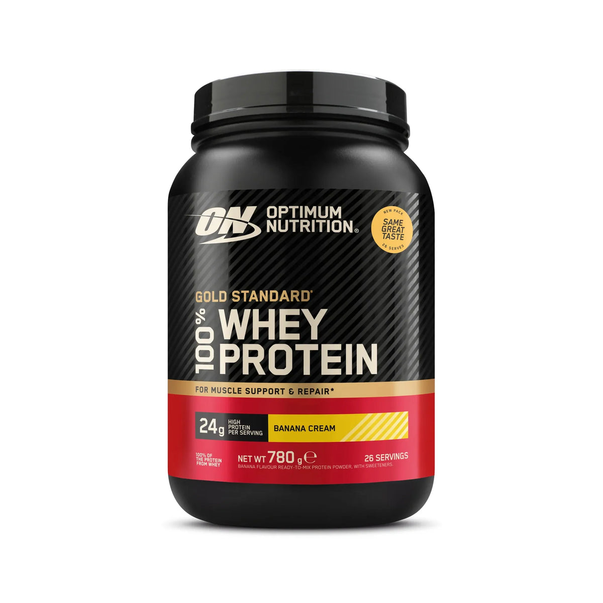 100% Whey Gold Standard Vassleprotein 780 g, Banana