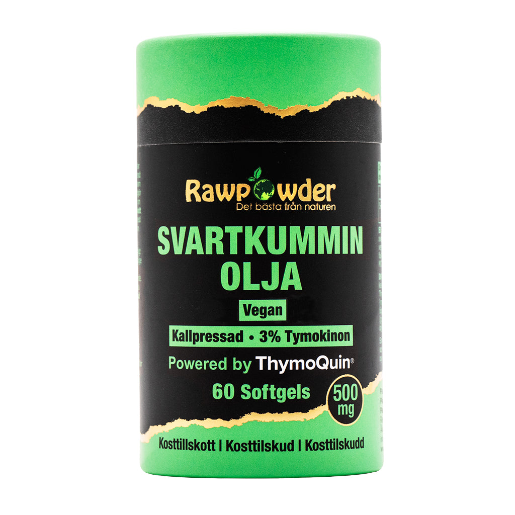 Rawpowder Svartkumminolja 500mg 60 Softgels